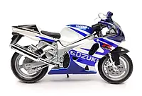 Модель мотоцикла Suzuki GSX-R 750 1:18 Bburago оригінальна іграшка