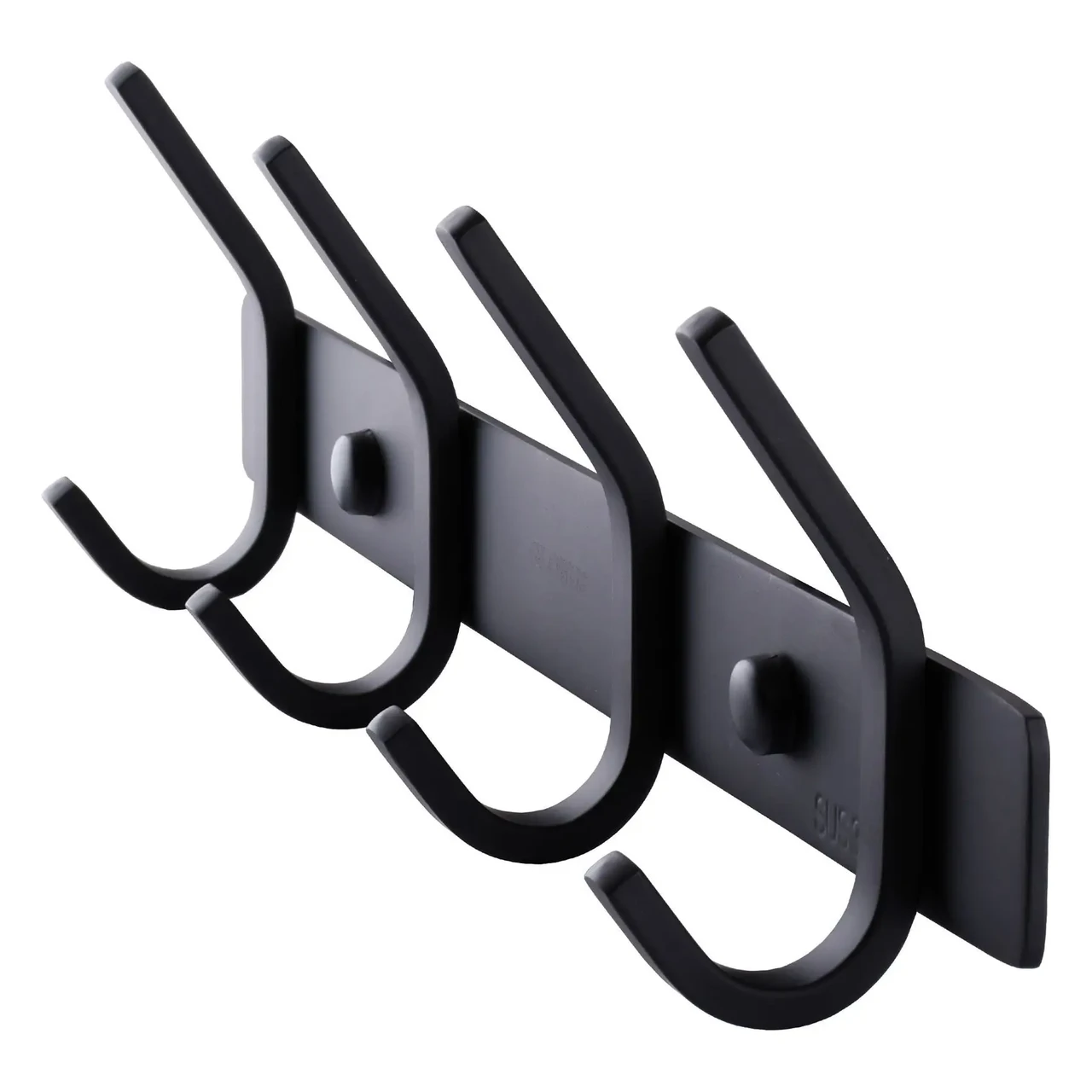 Планка з гачками Globus Lux BQ9435-4 чорна матова неіржавіюча сталь SUS304, фото 1