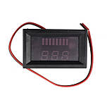 Вольтметр DC 12-72 В з індикатором ємності акумулятора (сині цифри), фото 3