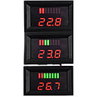 Вольтметр DC 12-72 В з індикатором ємності акумулятора (червоні цифри)