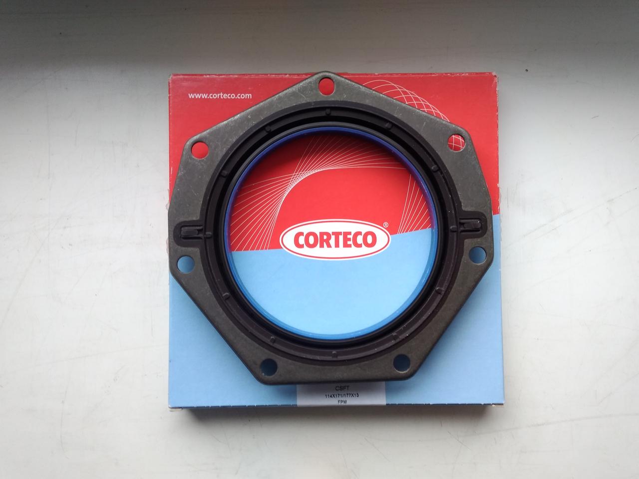 Сальник колінвала задній Fiat Ducato 244, Peugeot Boxer, Citroen Jumper (2002-2006) 2.8, 504086314, 0514C2, Corteco, Німеччина