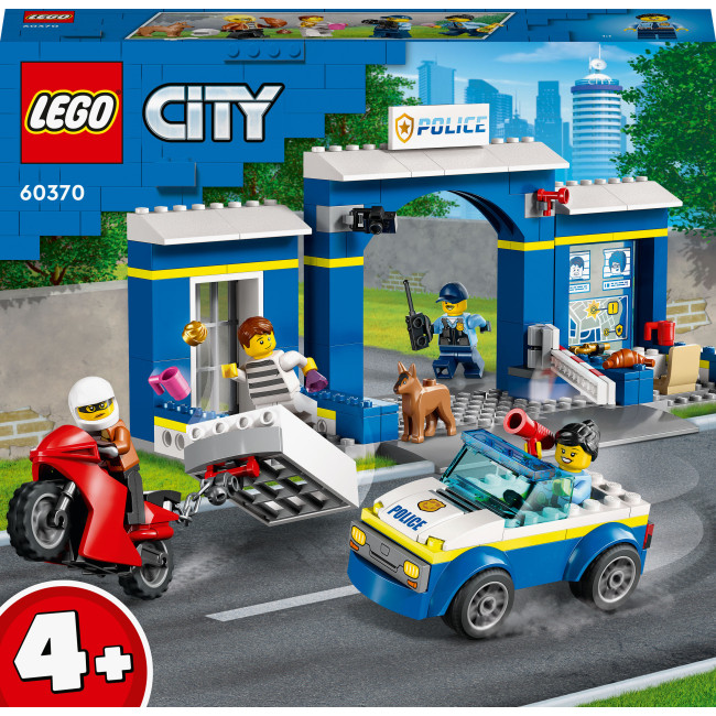 LEGO City 60370 Переслідування на поліцейській дільниці  Конструктор лего сіті Переслідування на поліцейській дільниці 60370