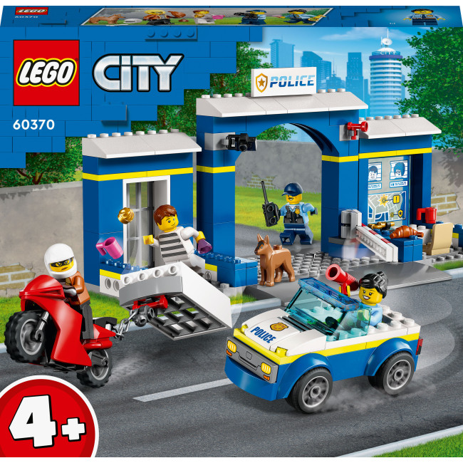 LEGO City 60370 Переслідування на поліцейській дільниці Конструктор лего сіті Переслідування на поліцейській дільниці 60370