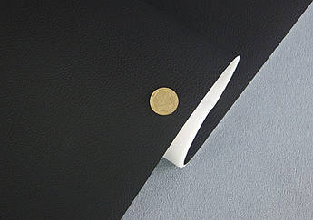 Автомобільний шкірозамінник чорний 2127-MT, на поролоні 4мм, ширина 160cм