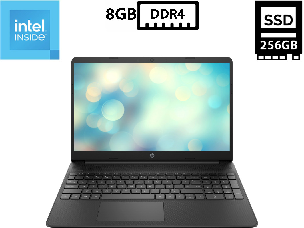 Ноутбук HP Laptop 15s-fg3018ua/15.6”IPS 1920x1080/Celeron N4500 1.10GHz/8GB DDR4/SSD 256GB M.2/Intel UHD Graphics Камера Б/В