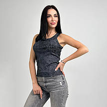 Трикотажна жіноча майка тай-дай "Design" (Турція), фото 3