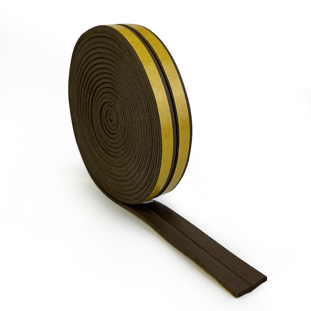 Уплотнитель резиновый для дверей клеящийся I-образный DS-I, Коричневый ...