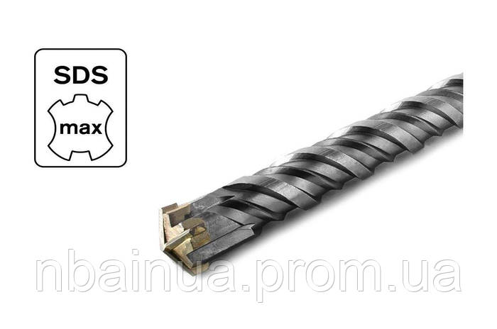 Бур SDS-max Intertool - 40 х 600 мм "Quadro" (SDM-4060) (ID#2186423038 ...