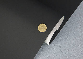 Автомобільний шкірзам чорний 2131-MT, структура під тканину, на тканинній основі, шир. 150см