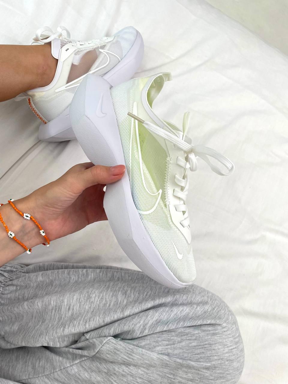 Кросівки жіночі Nike Vista White Pink білі Найк Віста на високій підошві літні сітка текстиль В'єтнам