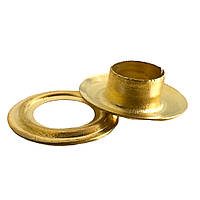Люверси-блочки (хольнітени заклепки) 9 мм №24 для ручного заклепочника. Колір золото