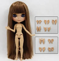 Шарнирная кукла Блайз Blythe 30 см. 4 цвета глаз, каштановые волосы