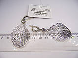 Срібні жіночі сережки з підвіскою 10,1 г., фото 4