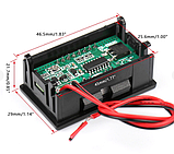 Вольтметр DC 12-72 В з індикатором ємності акумулятора (сині цифри), фото 7