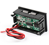 Вольтметр DC 12-72 В з індикатором ємності акумулятора (сині цифри), фото 5