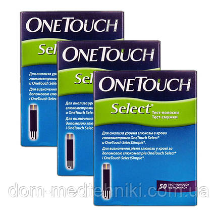 Тест-смужки Ван Тач Селект (One Touch Select), 150 шт., фото 1
