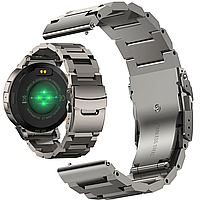 Металлический браслет для часов 22мм Smart Watch матовый ремешок на смарт часы из нержавеющей стали Kospet