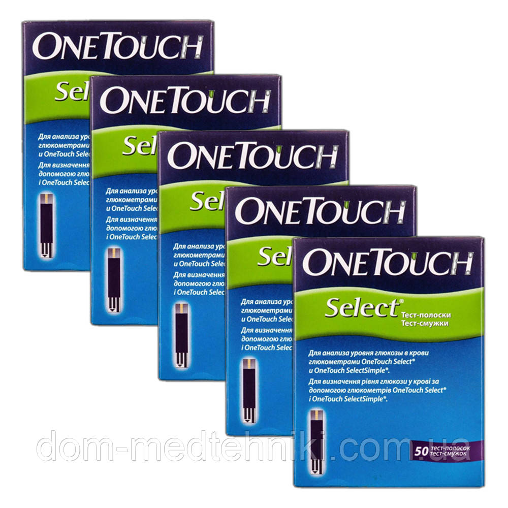 Тест-смужки Ван Тач Селект (One Touch Select), 250 шт.