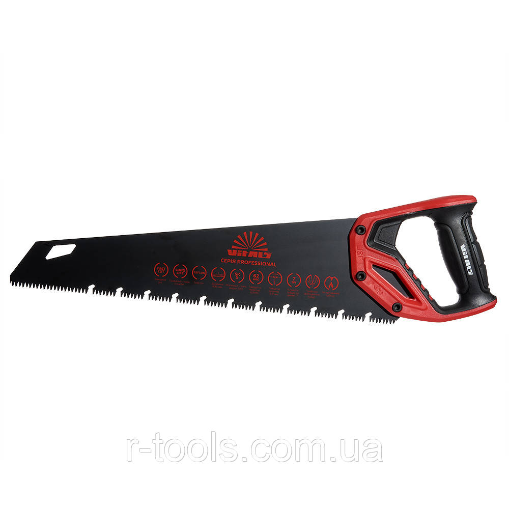 Ножівка для дерева з тефлоновим покриттям 400 мм 7 з/д сталь SK5 Vitals Professional 190047