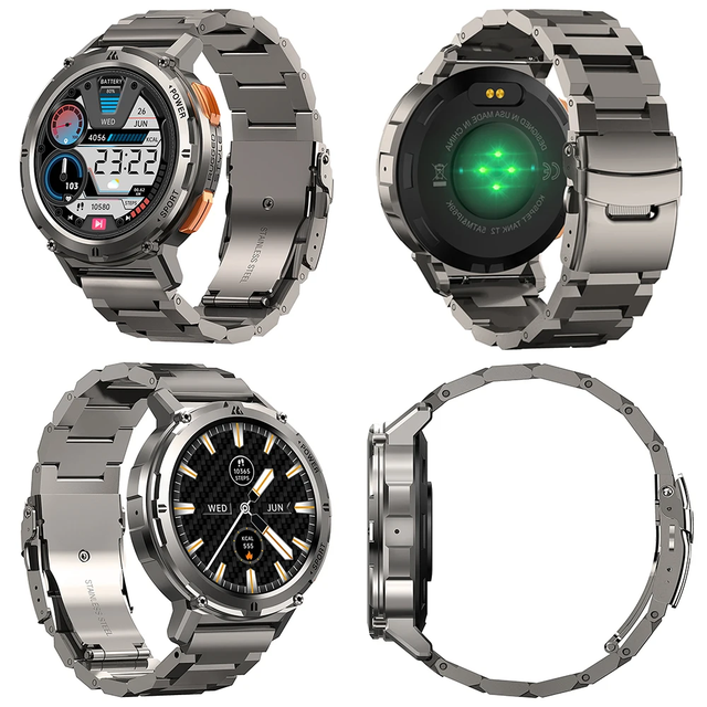 Металевий браслет для годинника 22мм Smart Watch матовий ремінець на ...