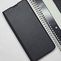 Кожаный чехол книжка черный для Samsung Galaxy A05 , чохол книжка подставка на самсунг А05 с визитницей