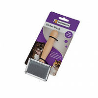 Пуходерка Щітка для Котів з Дерев'яною Ручкою Bronzedog 6 х 13,5 см