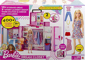 Барбі шафа мрії гардероб із лялькою Барбі Barbie Doll and Dream Closet Set with Clothes and Accessories