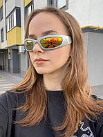 Трендовые зеркальные солнцезащитные очки с полумесяцем | Солнцезащитные очки