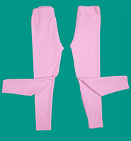 Светло розовые спортивные лосины полная длина FARO GIARDINO полированный хлопок от 2 лет до 14 лет