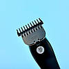 Машинка для стрижки волосся + тример HTC АТ-118 |3 насадки| Чорний, фото 7