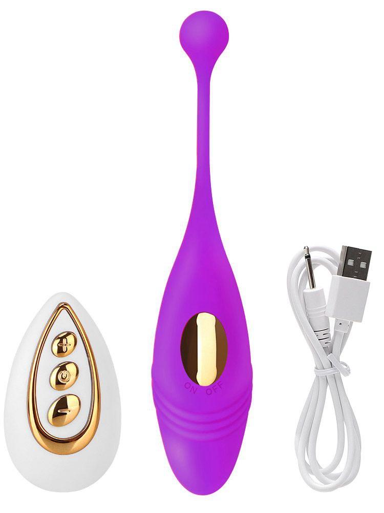 Вібро-яйце вібратор жіночий з пультом ДК для вагінальної стимуляції 10 режимів, Фіолетове