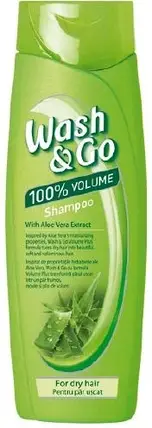 Wash&Go Шампунь для сухого волосся з екстрактом алое вера 360мл (6746), фото 1