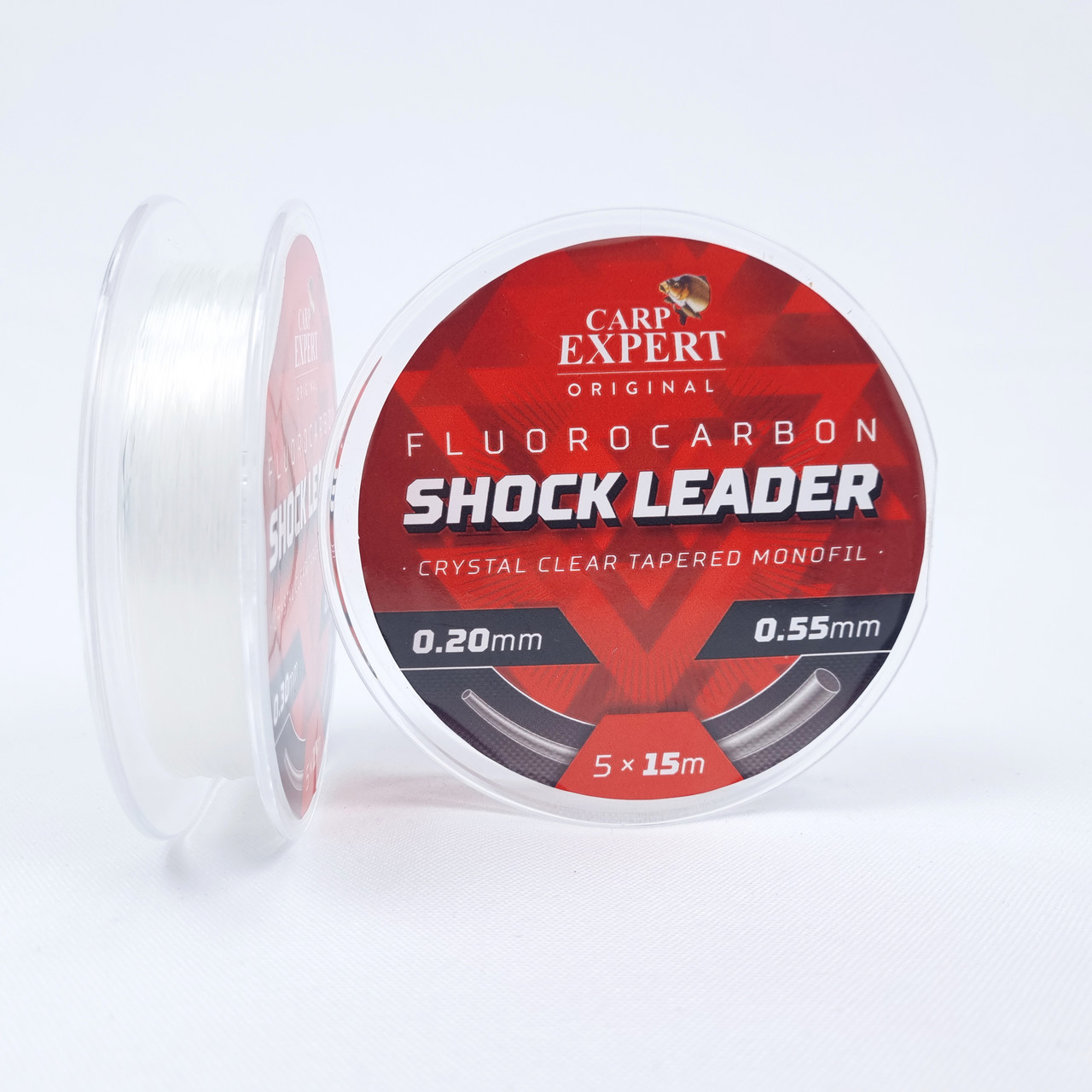 Конусний шок лідер флюорокарбоновий Carp Expert Fluorocarbon Shock Leader 5x15м 0.2-0.55мм
