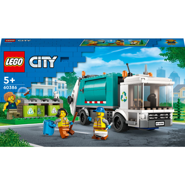 LEGO City 60386 Сміттєпереробна вантажівка  Конструктор Сміттєпереробна вантажівка 60386