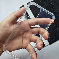 Прозрачный противоударный чехол для IPhone 12 / чехол на телефон айфон 12