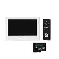 Комплект видеодомофона GreenVision GV-003-GreenVision GV-059+GreenVision GV-006+SD32GB