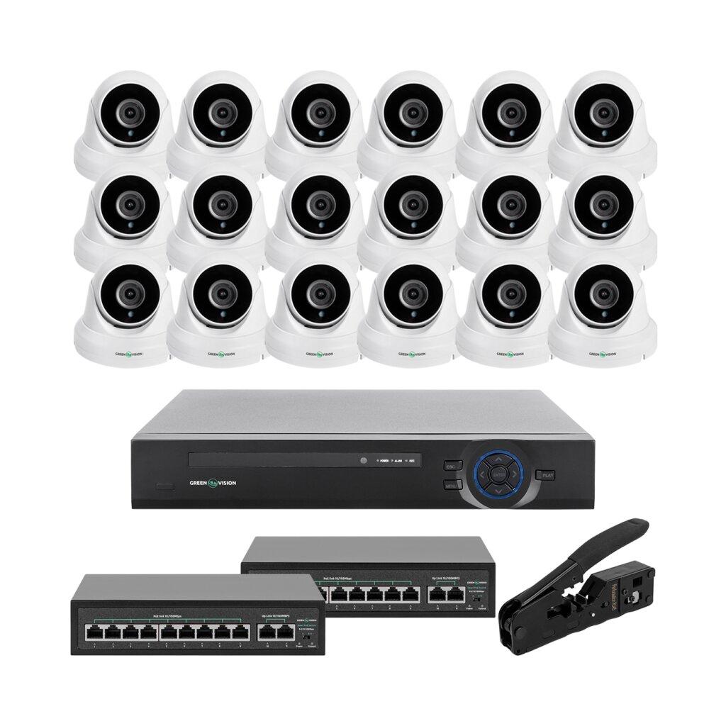 Комплект відеоспостереження на 18 камер GV-IP-K-W85/18 5MP