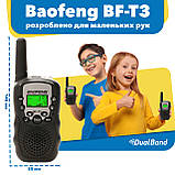 Комплект з двох рацій Baofeng BF-T3 + батарейки Sony, фото 3
