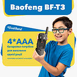 Комплект з двох рацій Baofeng BF-T3 + батарейки Sony, фото 4