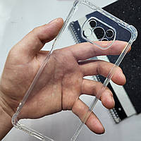 Прозорий силіконовий протиударний чохол з посиленими кутами для Xiaomi Poco X3 Pro / чохол на поко х3