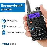 Рация Kenwood TK-F8 Dual Band 1800 мАг, фото 3