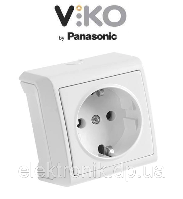 Розетка с заземлением белая  Viko Vera Білий 90681008