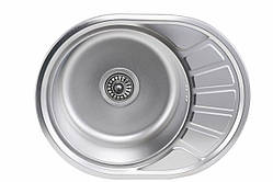 Кухонна мийка з нержавіючої сталі Platinum САТИН 5745 (0,6/170 мм)