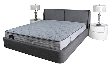 Ліжко Афіна тканина букле темно-сірий з підйомним механізмом 180*200 см