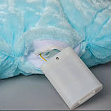 Подушка нічник Зірочка з підсвіткою 40x35 см блакитна, фото 7