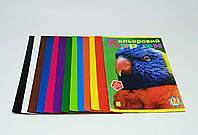 Цветной картон "Коленкор" формат А4 12 цветов, 12 листов, односторонний 1089-8