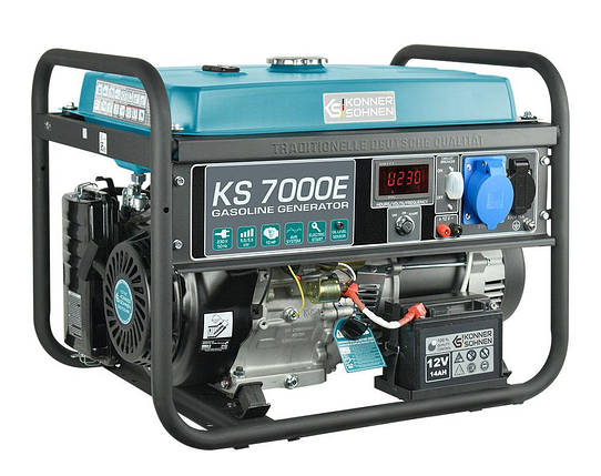 Бензиновий генератор Konner&Sohnen KS 7000E (5 кВт), фото 1