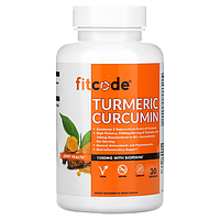 Fitcode, куркумин, 1500 мг, 90 растительных капсул (500 мг в 1 капсуле)