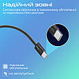 Кабель Promate EcoLine-CC120 USB-C to USB-C 60W Power Delivery 1.2 м Black (ecoline-cc120.black), фото 5