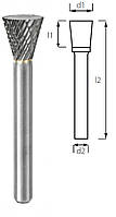 Борфреза обратный конус PROFITOOL - 3х4х38x3 мм (N03043-6)